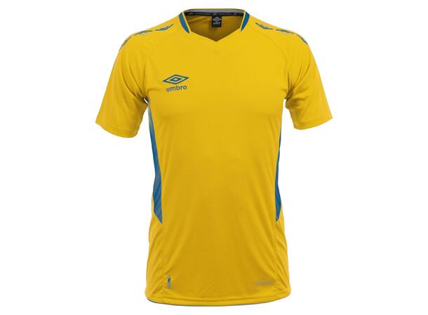 UMBRO UX-1 Jersey SS jr Gul/Blå 152 Flott kortermet spillertrøye 